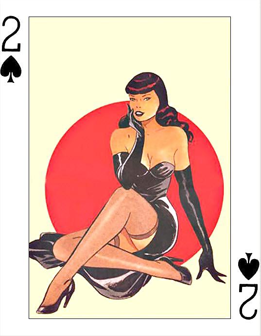 Erotic Playing Cards 6 - Betty Page for  #14009384
