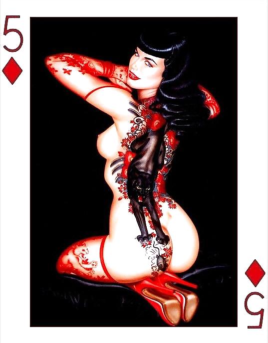 Erotic Playing Cards 6 - Betty Page for  #14009397