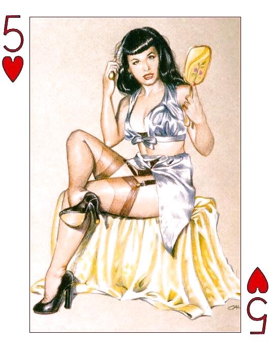 Erotic Playing Cards 6 - Betty Page for  #14009474