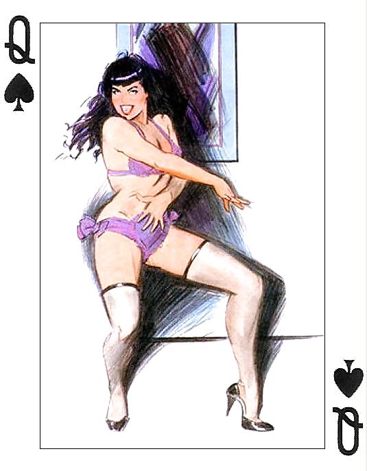 Erotic Playing Cards 6 - Betty Page for  #14009534