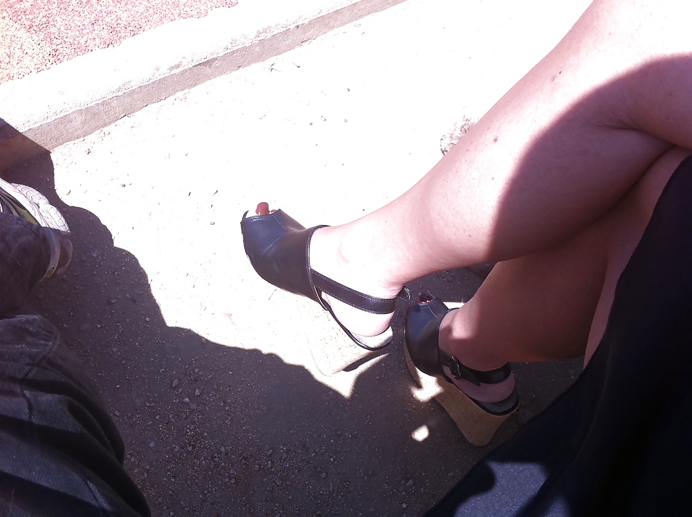 Feets in shoes outdoors. Ex-Girlfriends #4139531