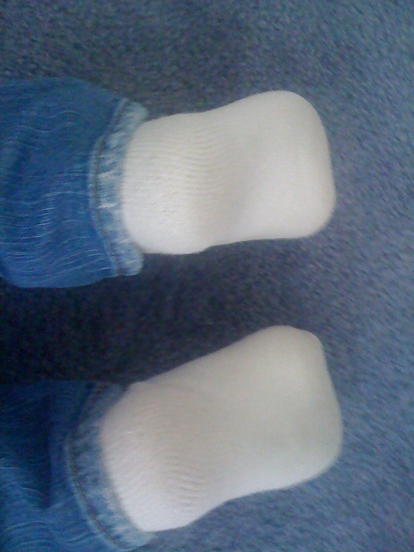 My ex feet pussy and white ankle socks #4840159