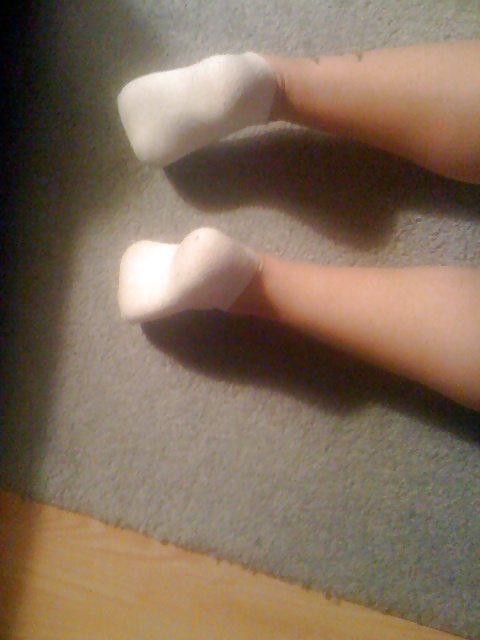 My ex feet pussy and white ankle socks #4840407