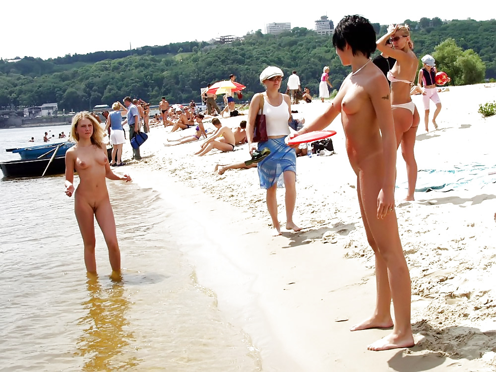 Naked Women on the Beach #12518095