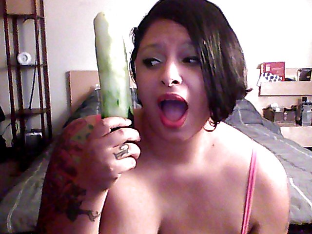 Me and one massive fucking cucumber!!  #17866914