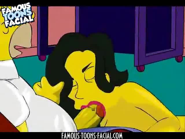 Homer gets a blowjob