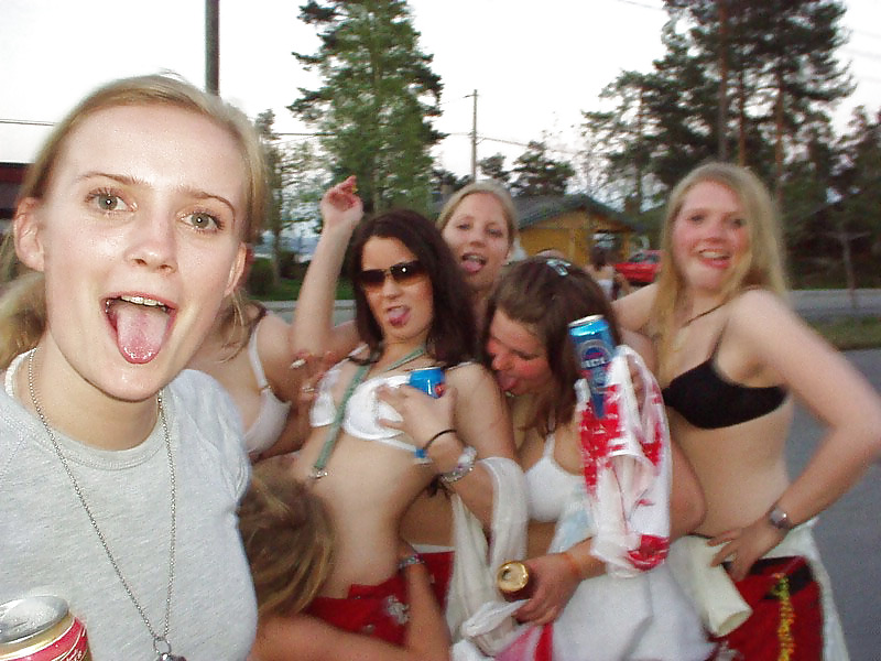 Happy Norwegian girls having fun #15071413