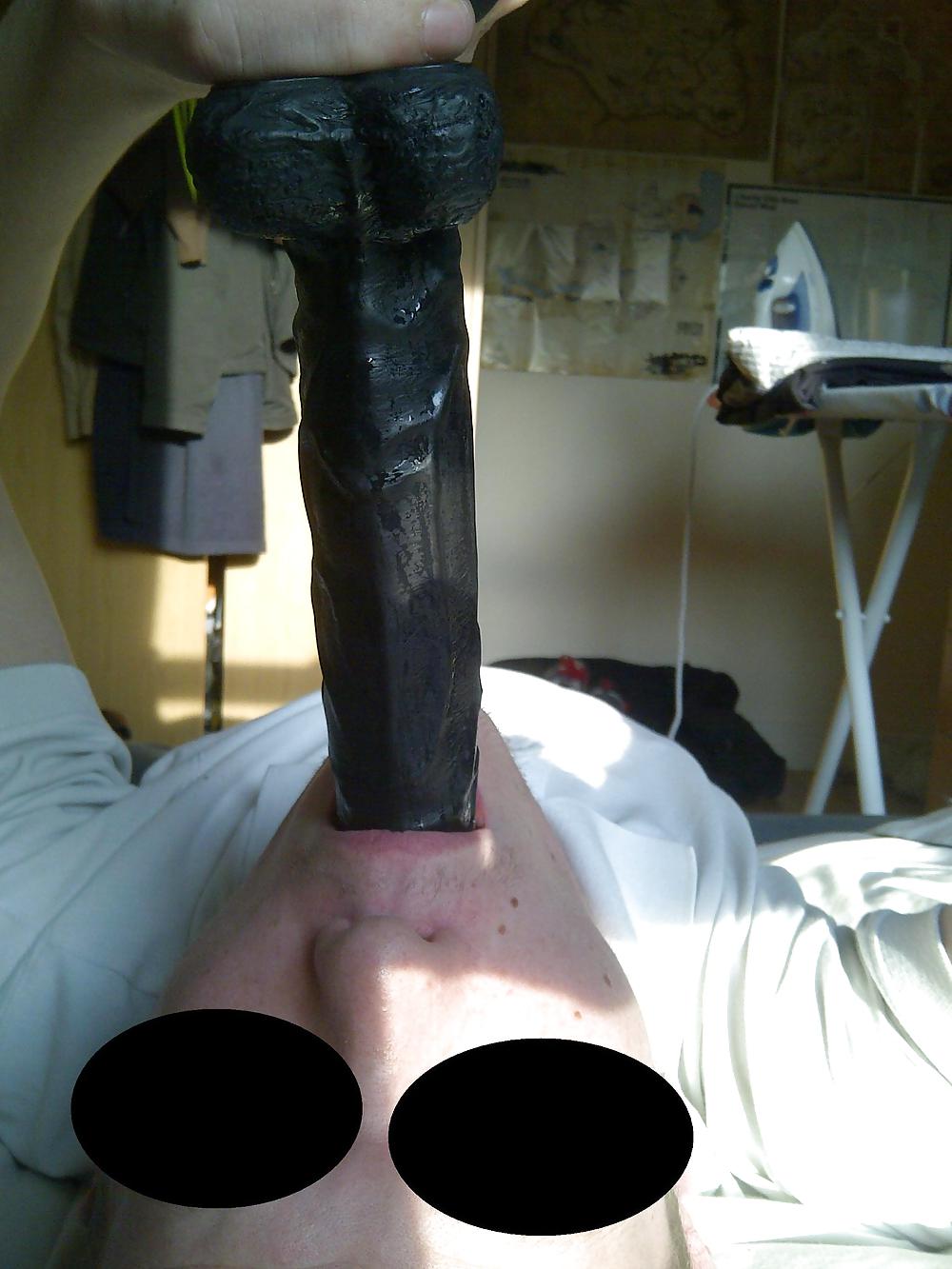 Me sucking my immense unlit dildo #9765305