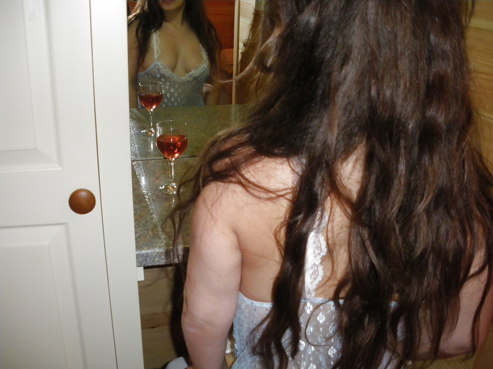 SHEER NEGLIGEE WITH THONG HOLD UPS STOCKINGS #4334521