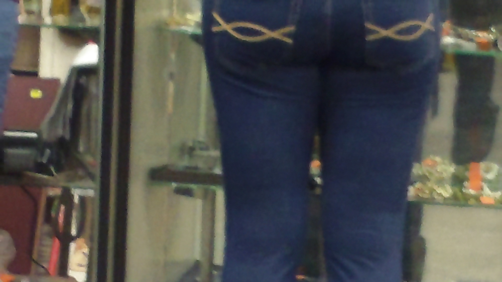 Teen butt & ass in blue jeans on a Friday #7125308