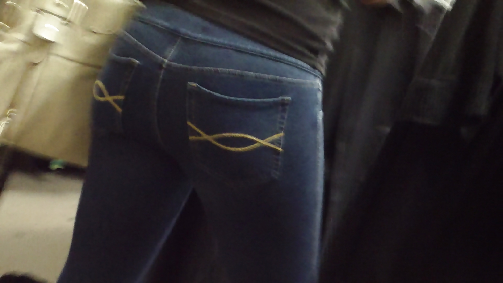 Teen butt & ass in blue jeans on a Friday #7125351