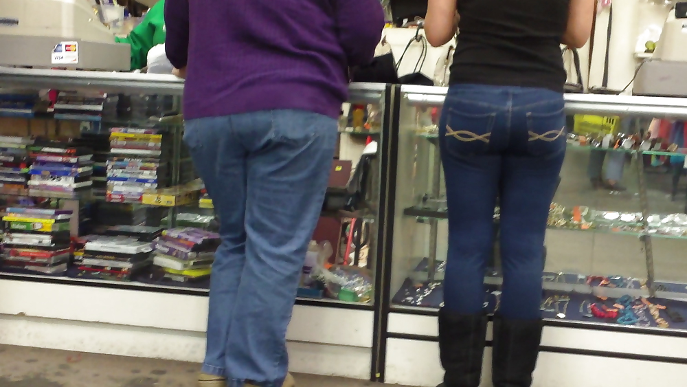 Teen butt & ass in blue jeans on a Friday #7125361