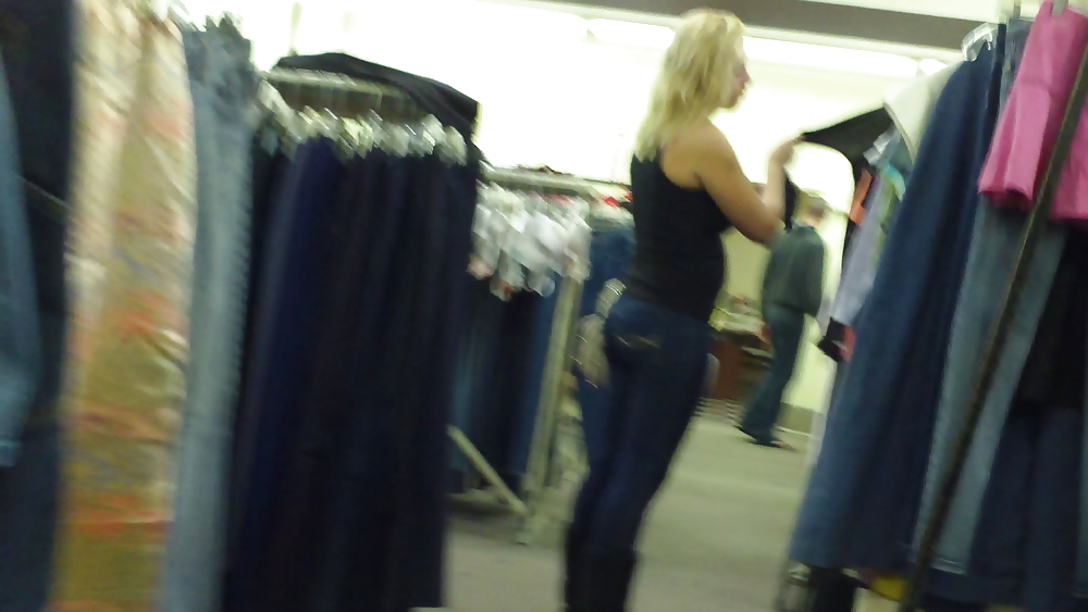 Teen butt & ass in blue jeans on a Friday #7125386