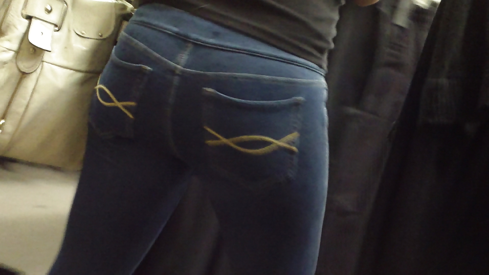 Teen butt & ass in blue jeans on a Friday #7125408