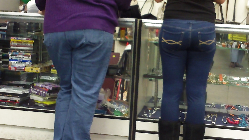 Teen butt & ass in blue jeans on a Friday #7125428