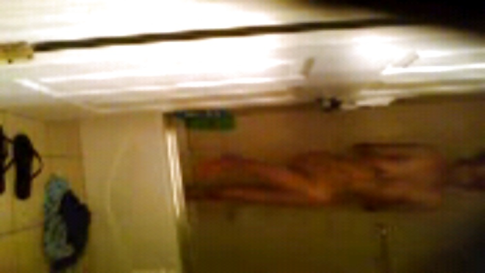 Melina taking a shower hidden cam #18695453