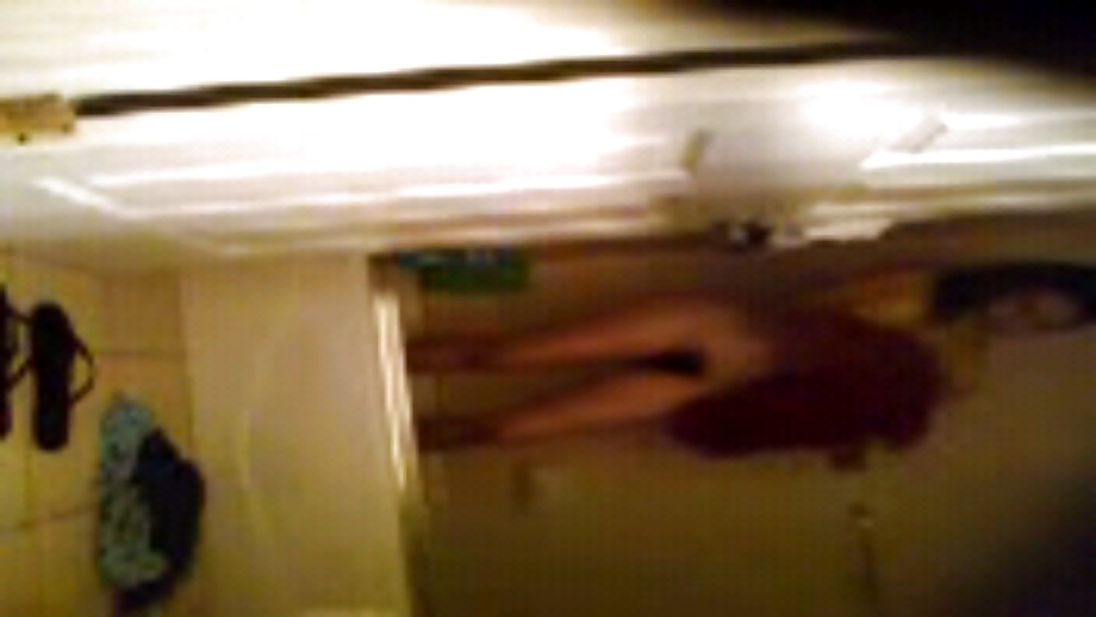 Melina taking a shower hidden cam #18695459