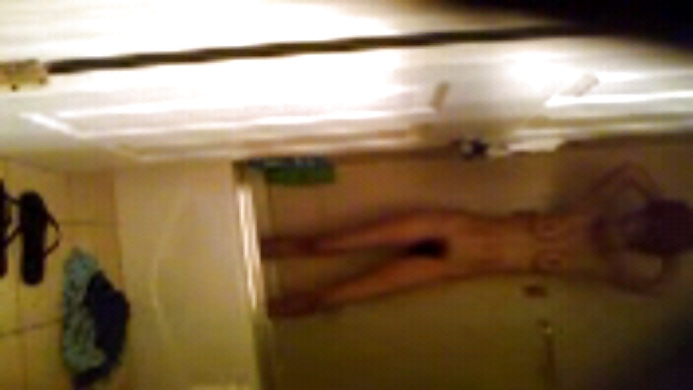 Melina taking a shower hidden cam #18695478