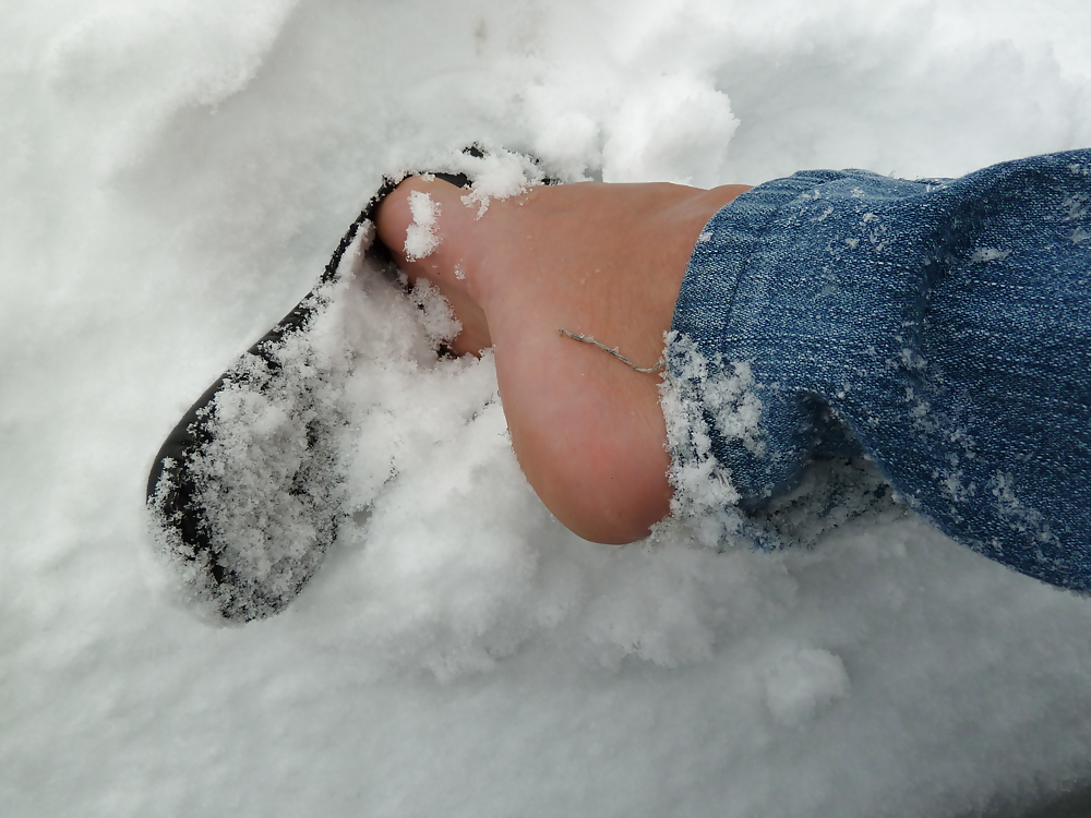 Feet in snow #6267297