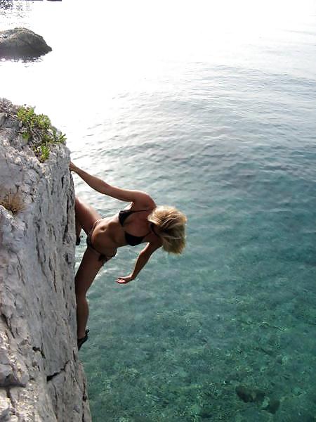 Cute Rock Climbing Girls #7797754