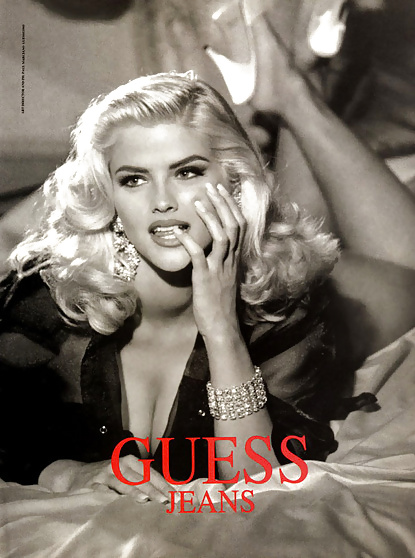 Anna nicole smith - guess jeans model (black & white)
 #15439349