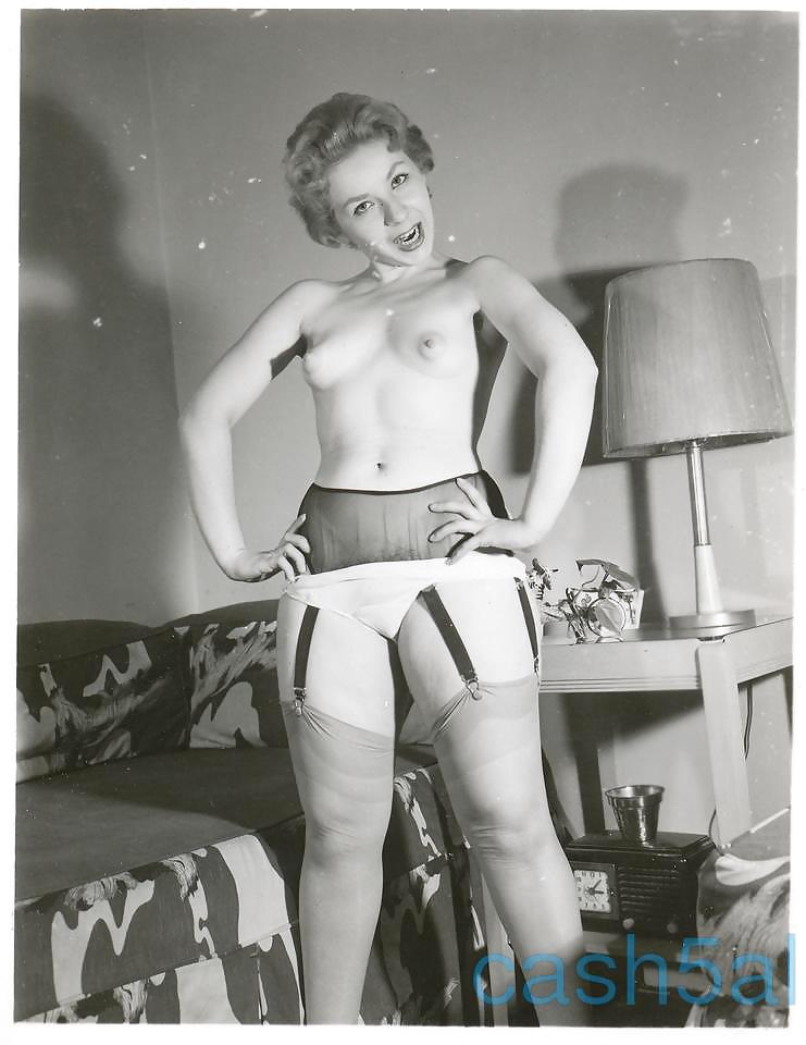 Vintage Stockings,panties and pussy #17805809