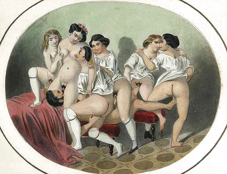 描かれたエロとポルノアート 38 - アーティスト n.n (3) c. 1820
 #10687503