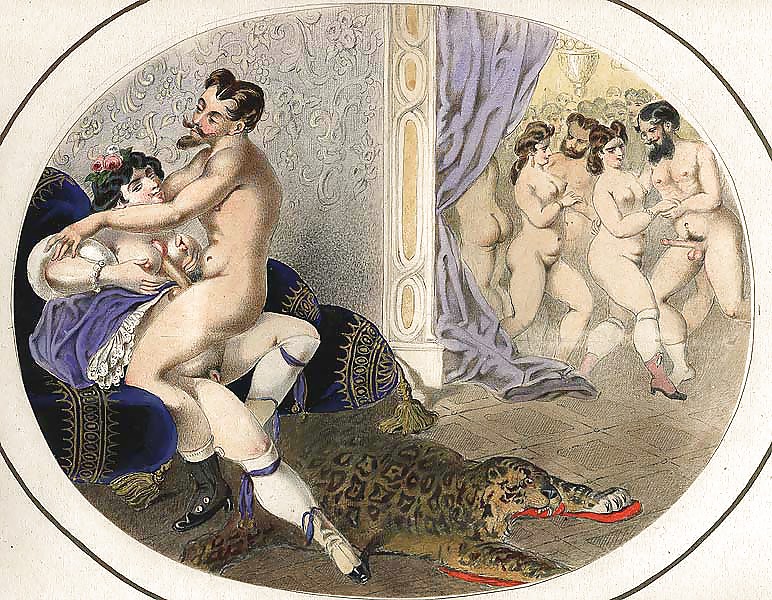 Drawn Ero and Porn Art 38 - Artist N.N (3) c. 1820 #10687523