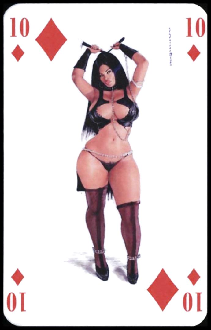 Carte da gioco erotiche 5 - bbw 1 c. 1995 per matura-amante
 #12128209