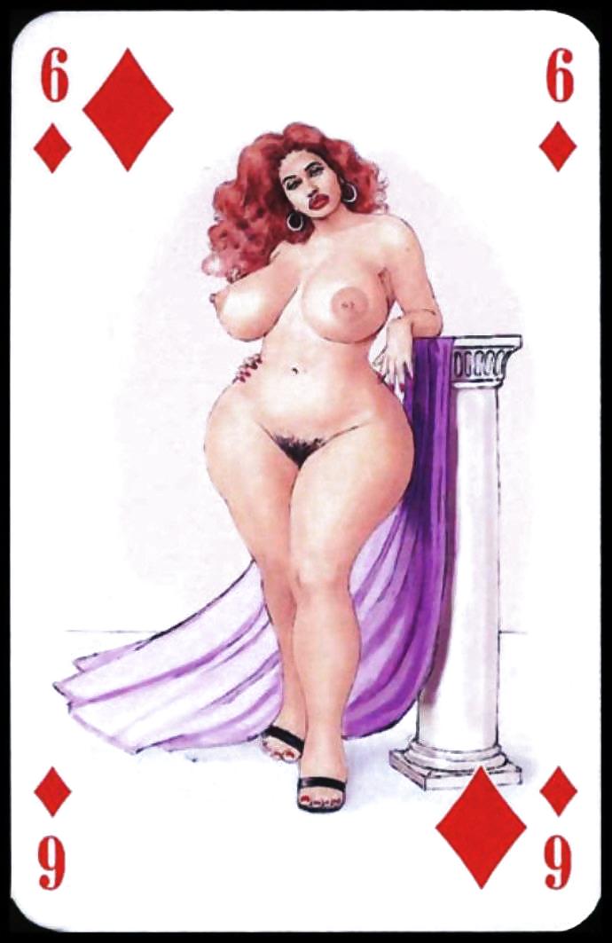 Erotic Playing Cards 5 -  BBW 1 c. 1995 for matura-lover #12128278