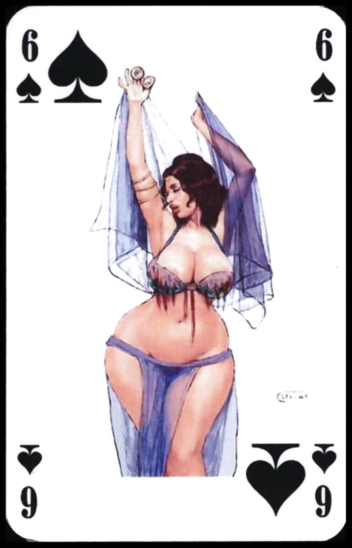 Carte da gioco erotiche 5 - bbw 1 c. 1995 per matura-amante
 #12128354