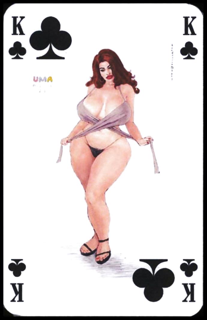 Carte da gioco erotiche 5 - bbw 1 c. 1995 per matura-amante
 #12128404