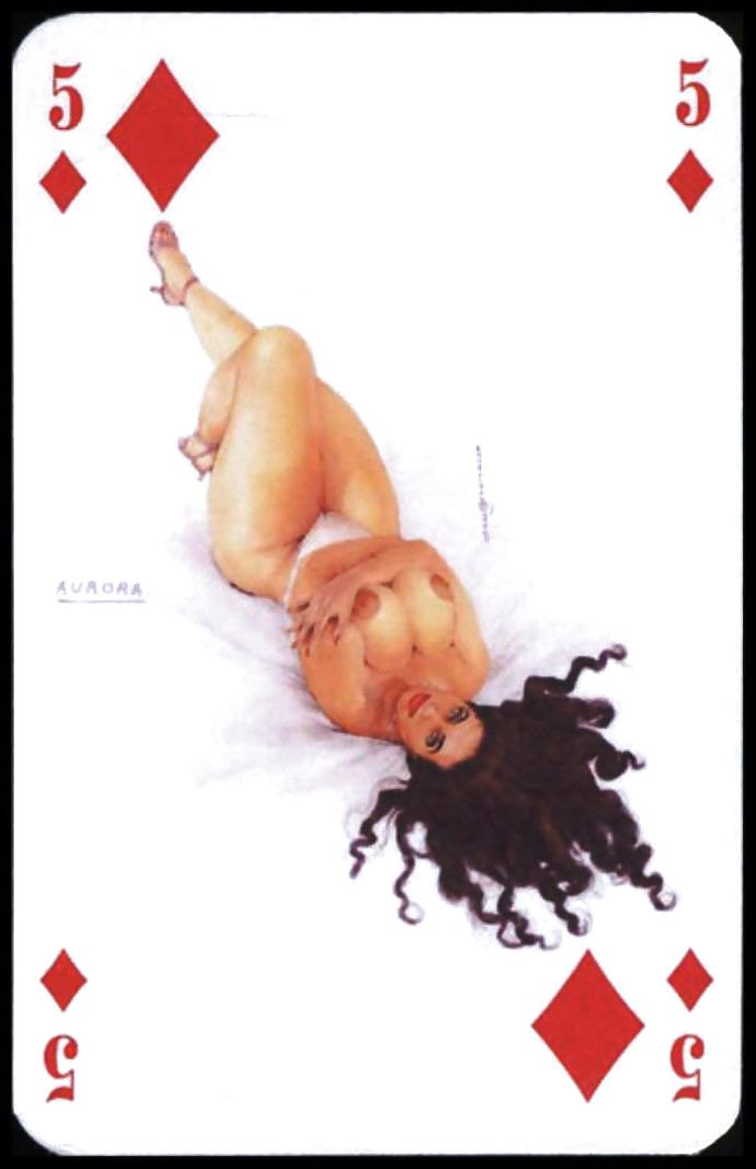 Carte da gioco erotiche 5 - bbw 1 c. 1995 per matura-amante
 #12128425