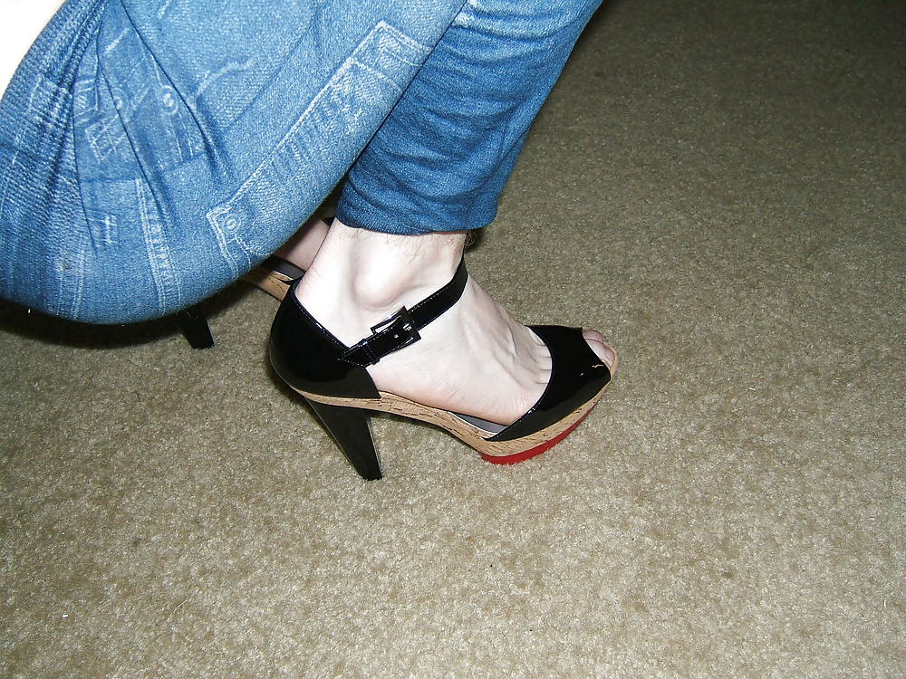 Jessie Stripper Heels #3723232