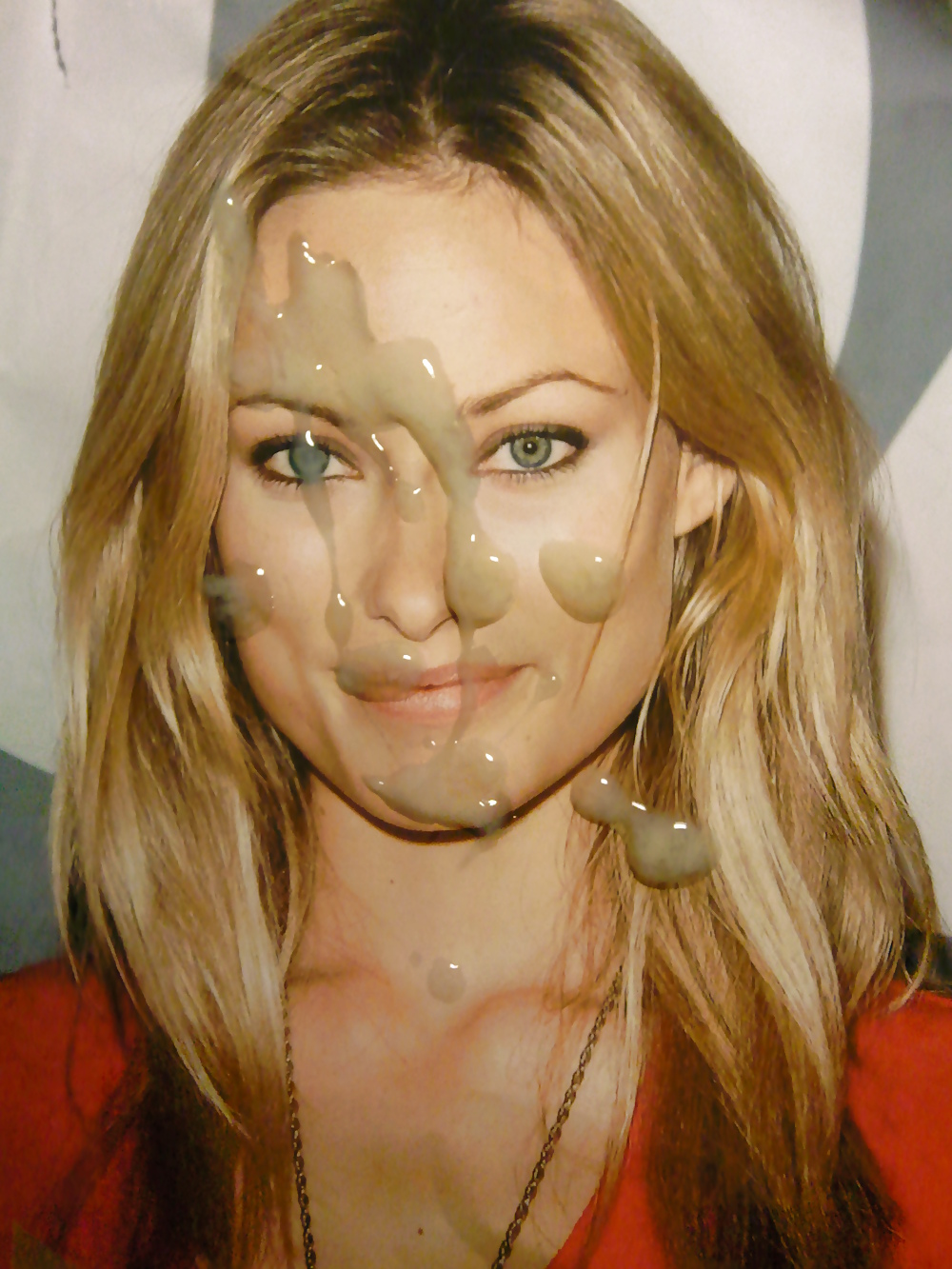 OLIVIA WILDE Get a lot of Cum in her Yummy Face by SBLIGHTER #6801297