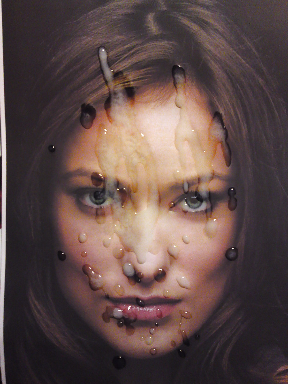 OLIVIA WILDE Get a lot of Cum in her Yummy Face by SBLIGHTER #6801355