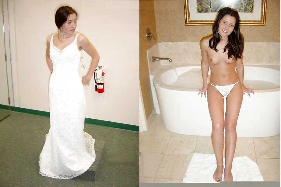 本物の素人花嫁 - 服を着ているときと脱いでいるとき 2
 #3301681
