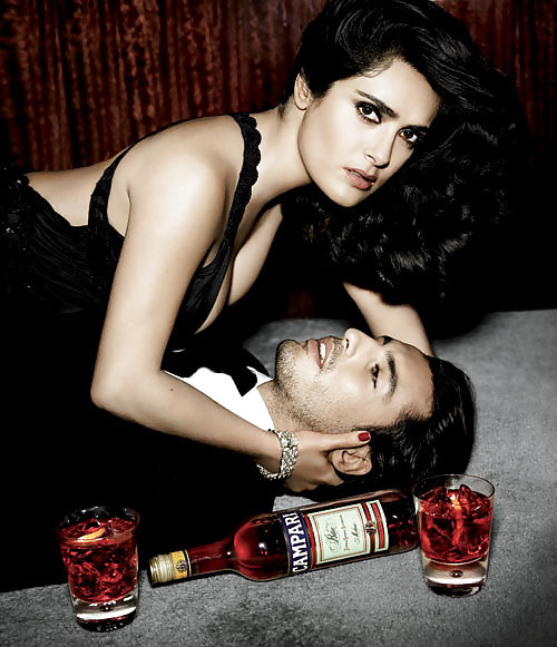 Salma Hayek with booze. #7650446