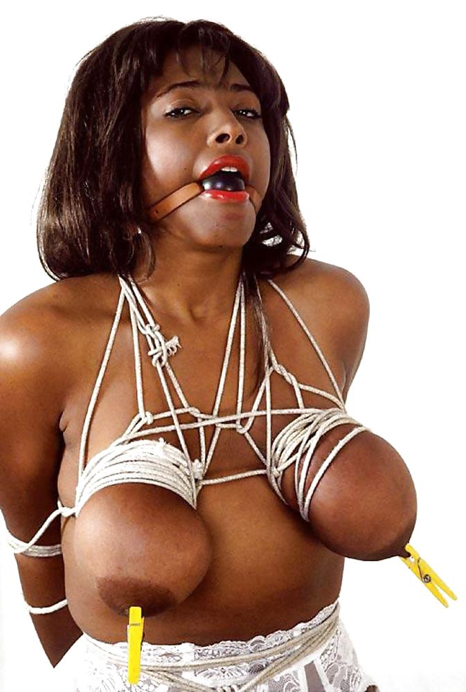 Ebony sluts tied up an abuse #20032022
