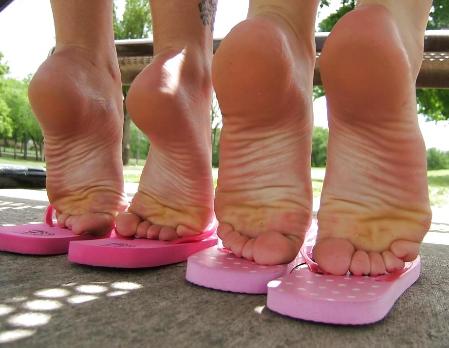 Jewel Pink Feet and Flip Flops. #21674967