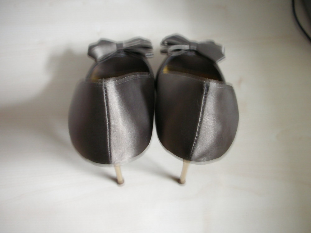 Wife bronze high heels metal spiked #15297931