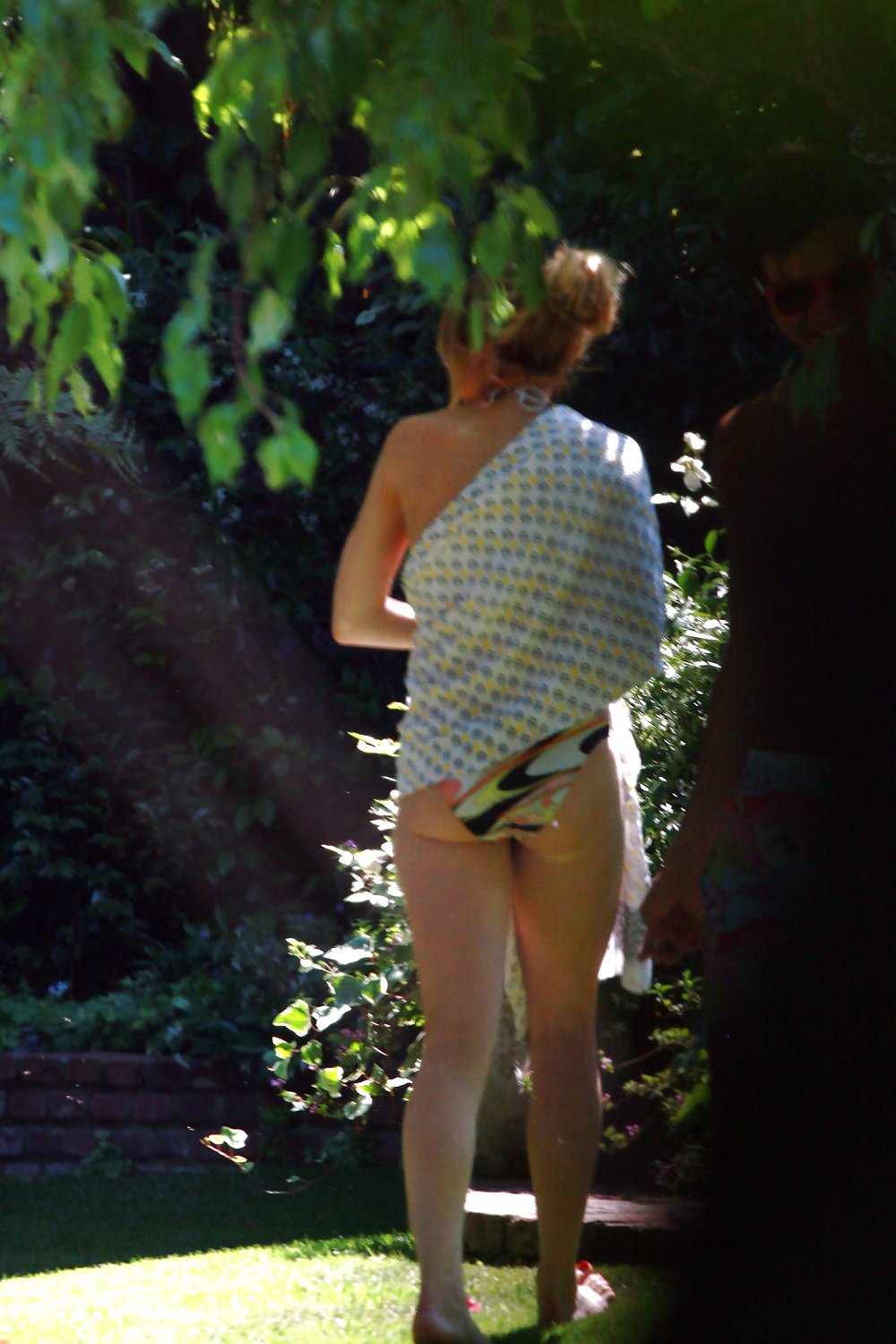 Lindsay Lohan walking around a park in a Bikini  #3766180