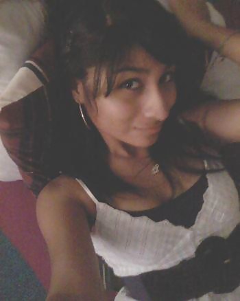 Indian Teen NRI Selfshot on Bed Desi #13092878
