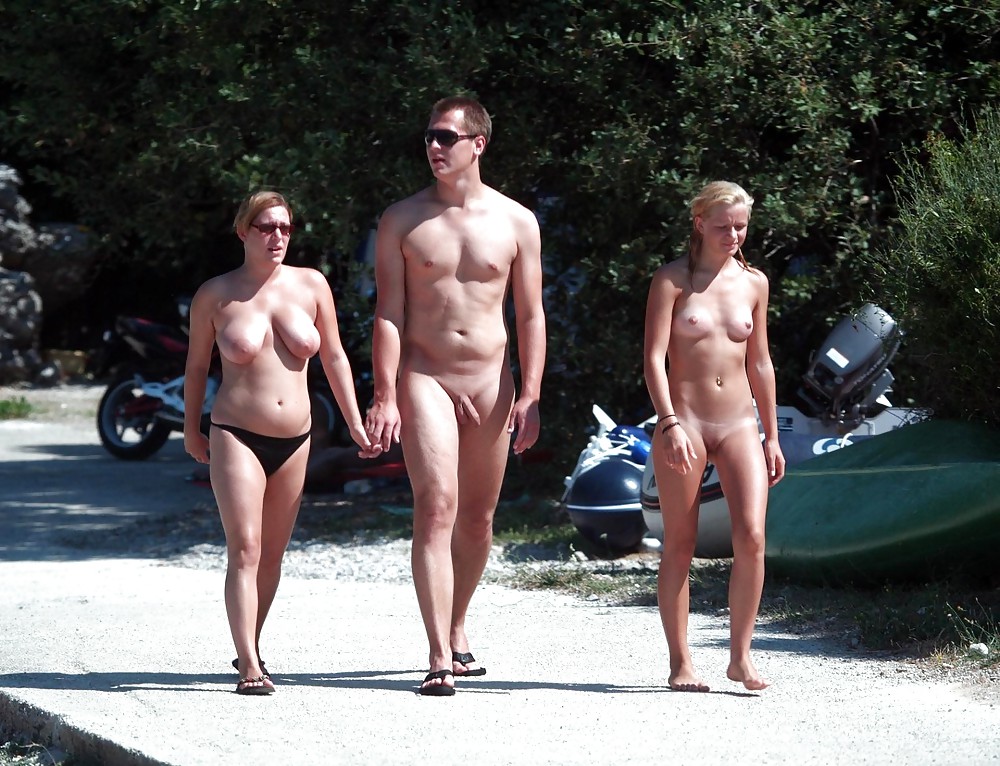 Nudistes NATURISTS éclair Extérieure Publique # 18 #16261299