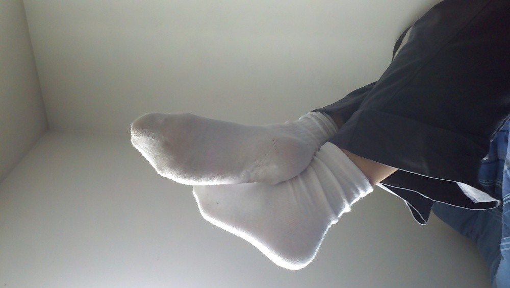 Sexy Chaussettes Blanches Slutty #16292624