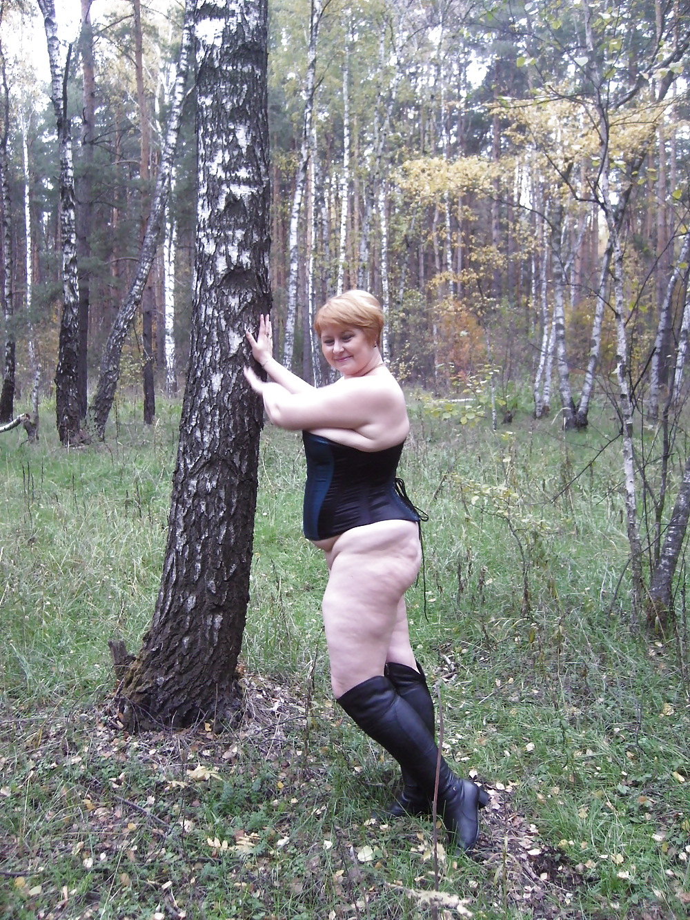Anna exposed in the forest #17288892