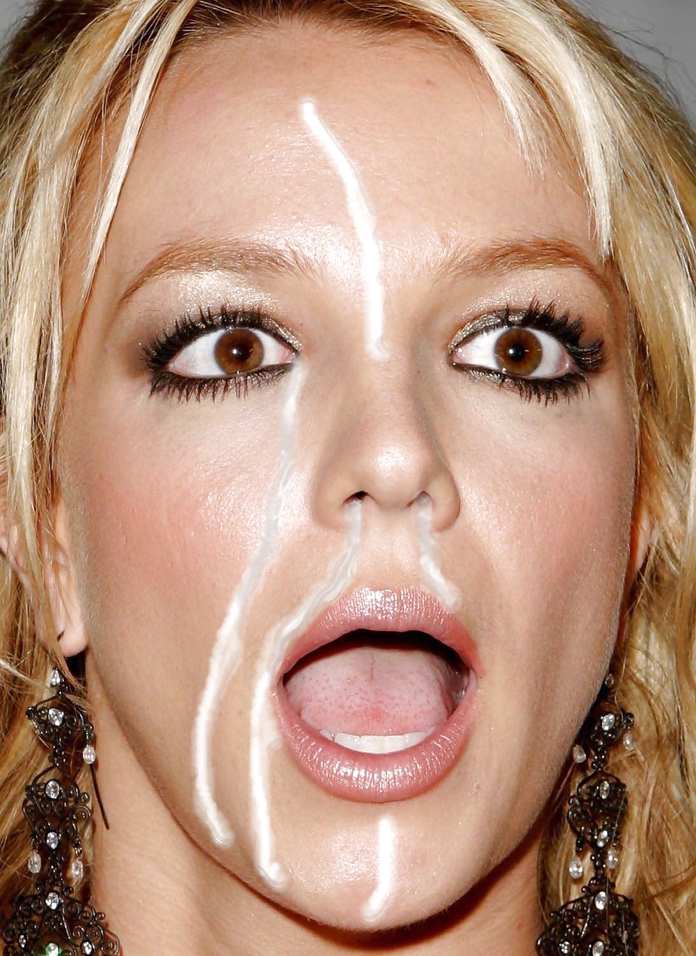 Britney Spears Fake Facial but pretty good. #4797106