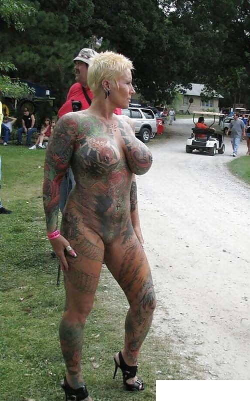Inked thick mature exhibitionist #18573586