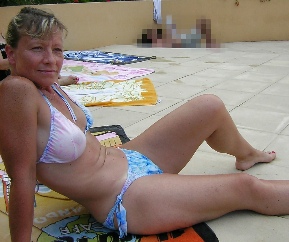 French mature on beach #6776454