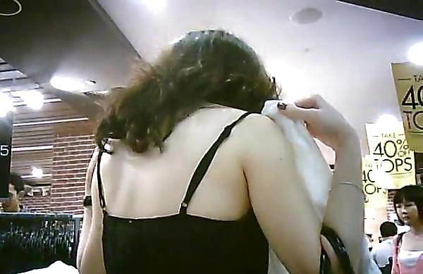 Slut JuzminHua Shopping Trip was Snapped by Hidden Cams #12081696